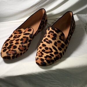 J. crew Leopard Print Women's Loafers size 10